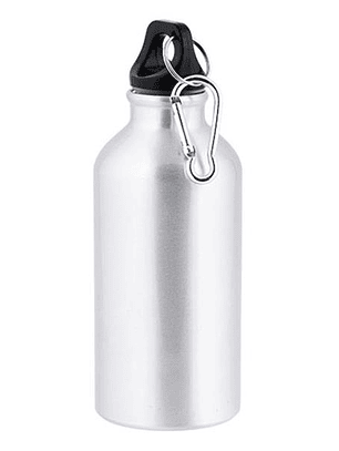 Garrafa de Alumínio 400ml Personalizada com Mosquetão - Ollaf