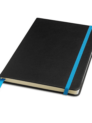Bloco de Notas A5 Personalizado STYLEBOOK - Capa Laser PU e 80 Folhas com Elástico e Marcador