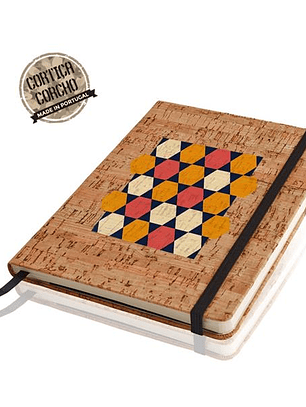 Bloco de Notas A5 Personalizado CORKNOTE - Capa em Cortiça com Elástico e Bolsa