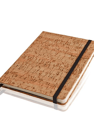 Bloco de Notas A5 Personalizado CORKNOTE - Capa em Cortiça com Elástico e Bolsa