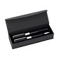 Conjunto de Esferográfica e Roller de Metal CRYSTAL - Estojo com Escrita em Preto - Thumbnail 1