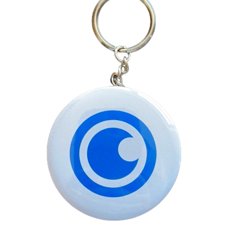 Crachá com Porta-Chaves e Saca-Caricas Personalizado 58mm - Brindes Criativos e Funcionais 1