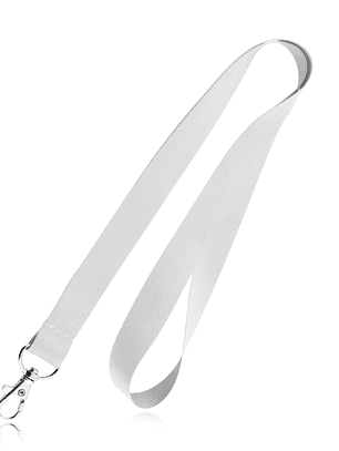 Fitas de Pescoço sem impressão - Lanyard em Poliéster e Mosquetão