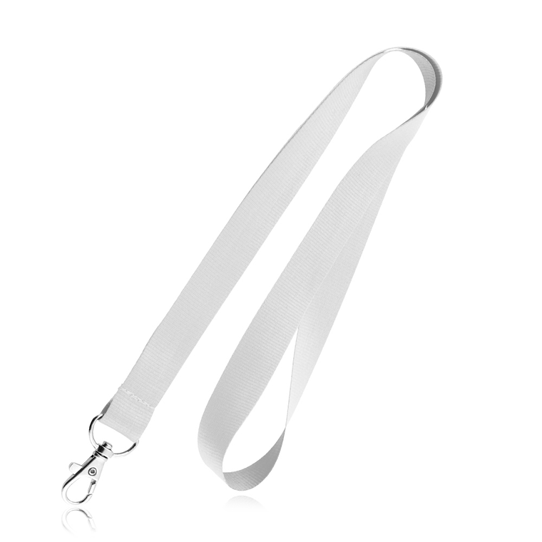 Fitas de Pescoço sem impressão - Lanyard em Poliéster e Mosquetão 1