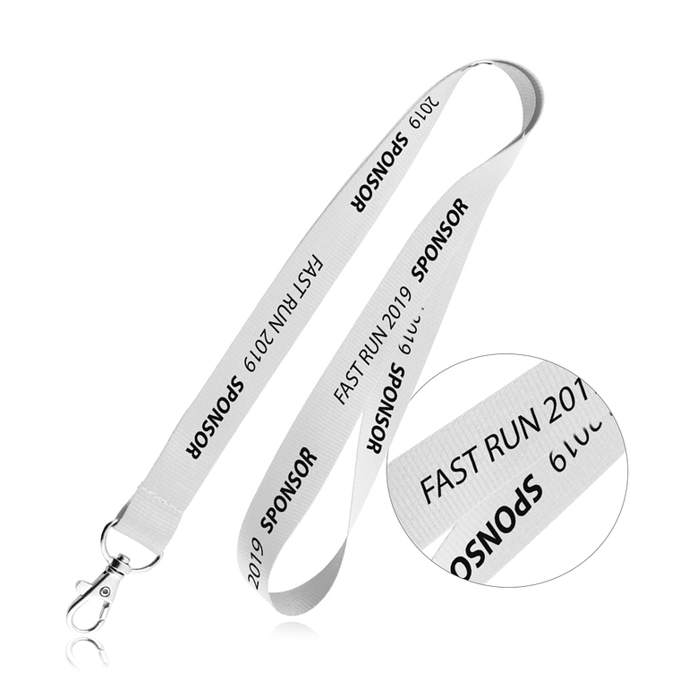 Fitas de Pescoço Personalizadas - Lanyard em Poliéster com Mosquetão 1