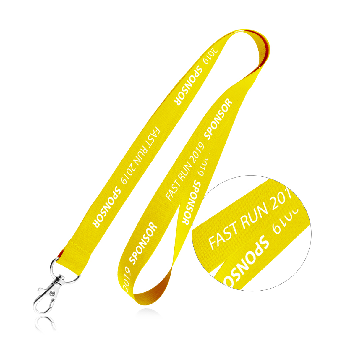 Fitas de Pescoço Personalizadas - Lanyard em Poliéster com Mosquetão 4