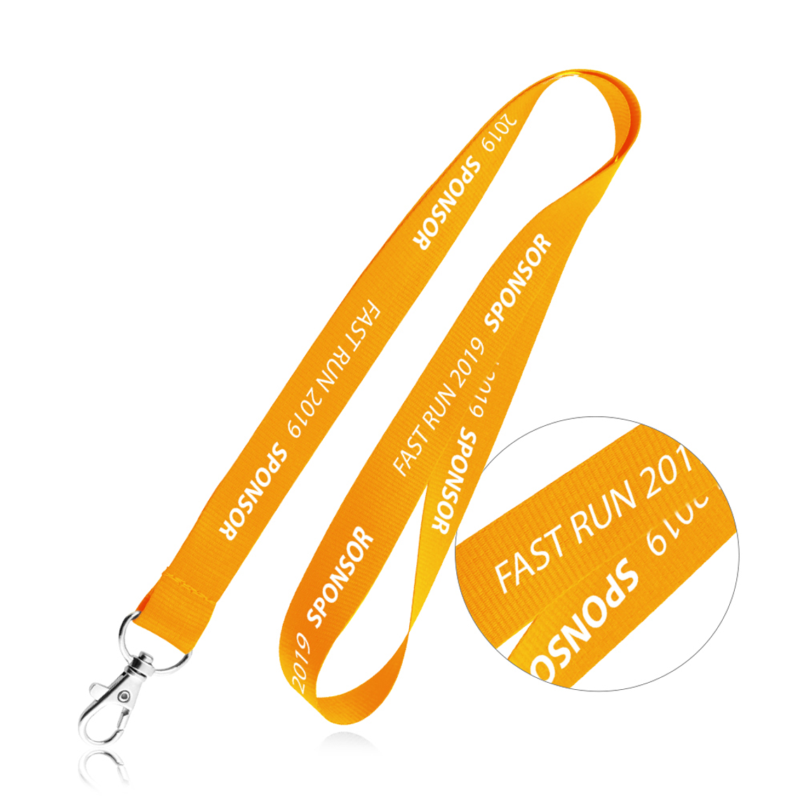 Fitas de Pescoço Personalizadas - Lanyard em Poliéster com Mosquetão 5