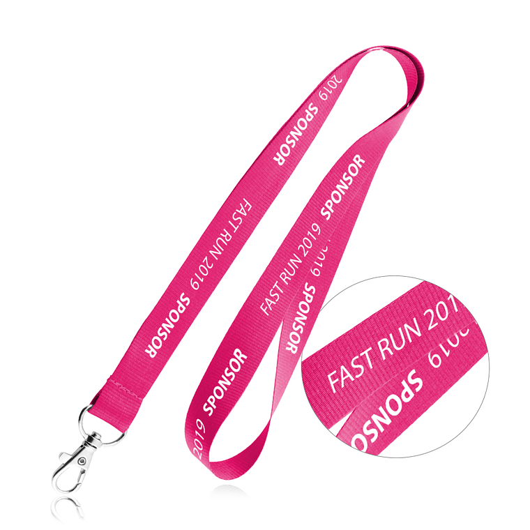 Fitas de Pescoço Personalizadas - Lanyard em Poliéster com Mosquetão 8