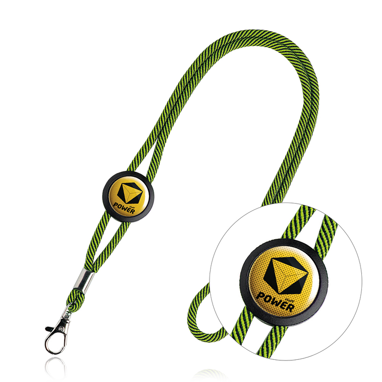Fitas de Pescoço Tubular Personalizada - Lanyard com Mosquetão e Resina 4