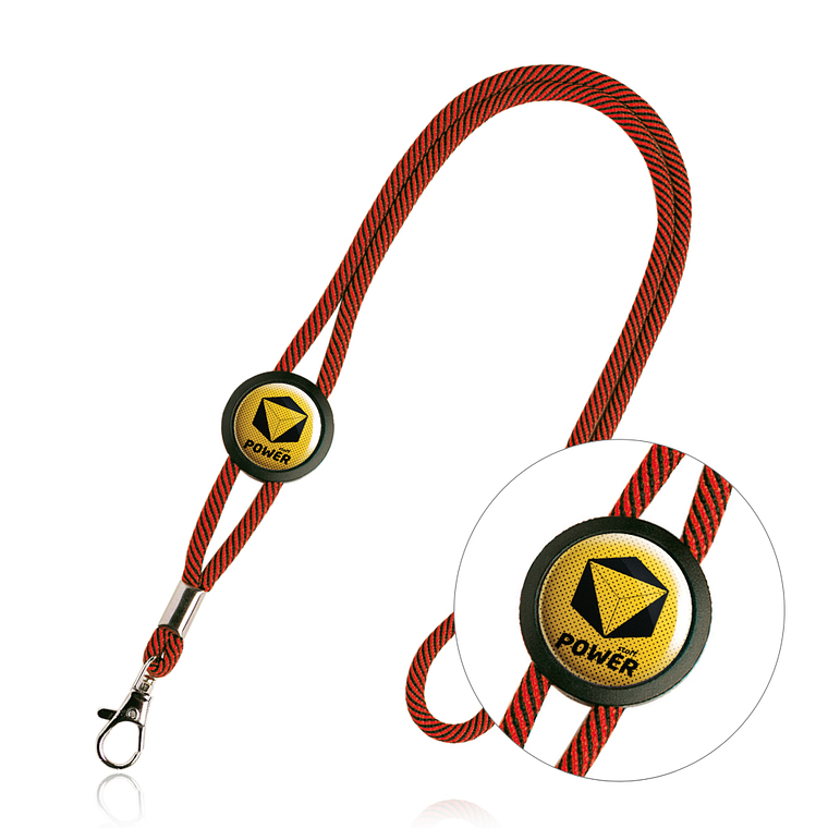 Fitas de Pescoço Tubular Personalizada - Lanyard com Mosquetão e Resina 5