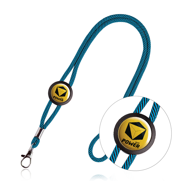 Fitas de Pescoço Tubular Personalizada - Lanyard com Mosquetão e Resina 7