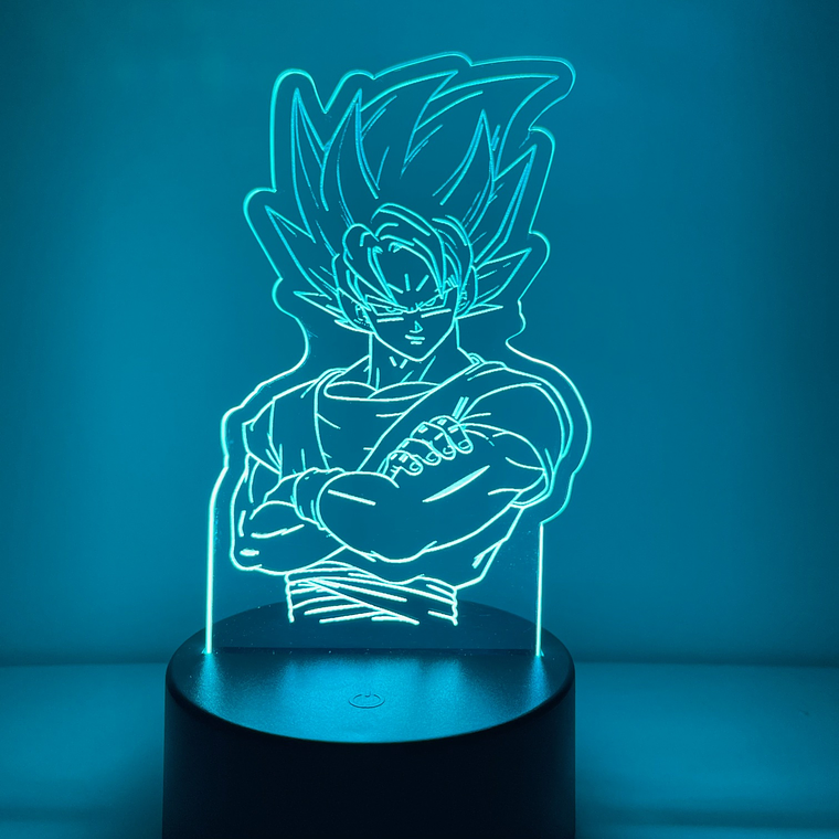 Luminária Personalizada LED Goku - Decoração de Luz para Fãs de Anime 2