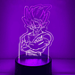Luminária Personalizada LED Goku - Decoração de Luz para Fãs de Anime - Thumbnail 3