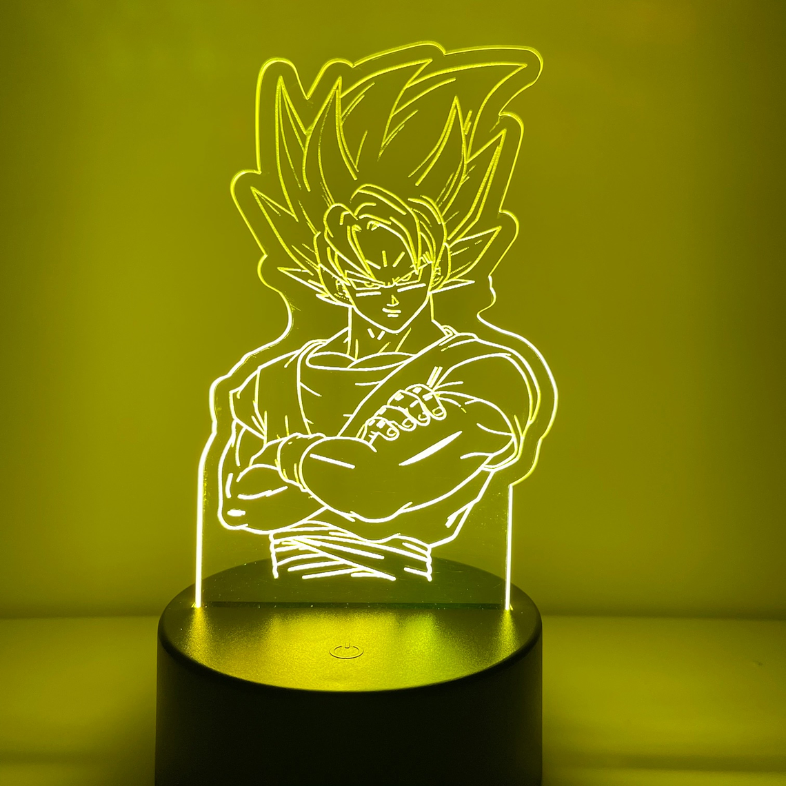 Luminária Personalizada LED Goku - Decoração de Luz para Fãs de Anime 4