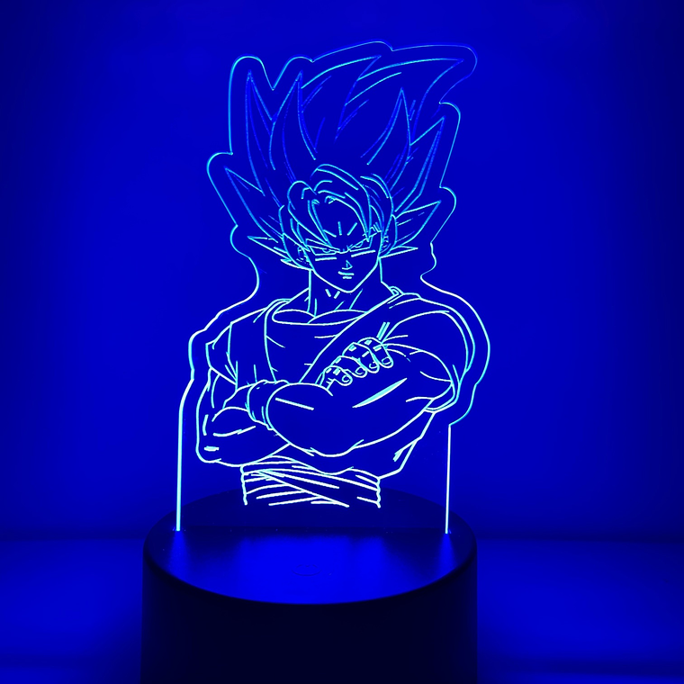 Luminária Personalizada LED Goku - Decoração de Luz para Fãs de Anime 5