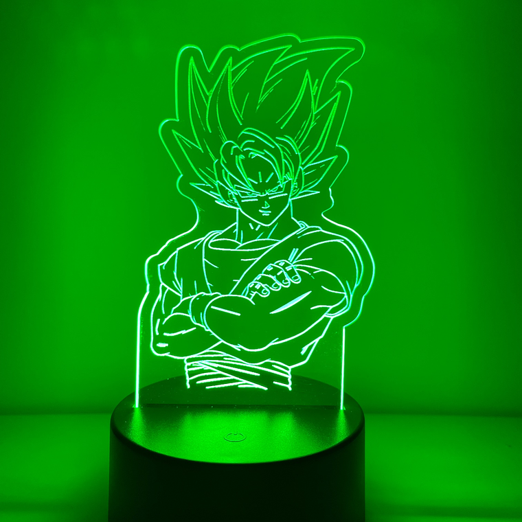 Luminária Personalizada LED Goku - Decoração de Luz para Fãs de Anime 6