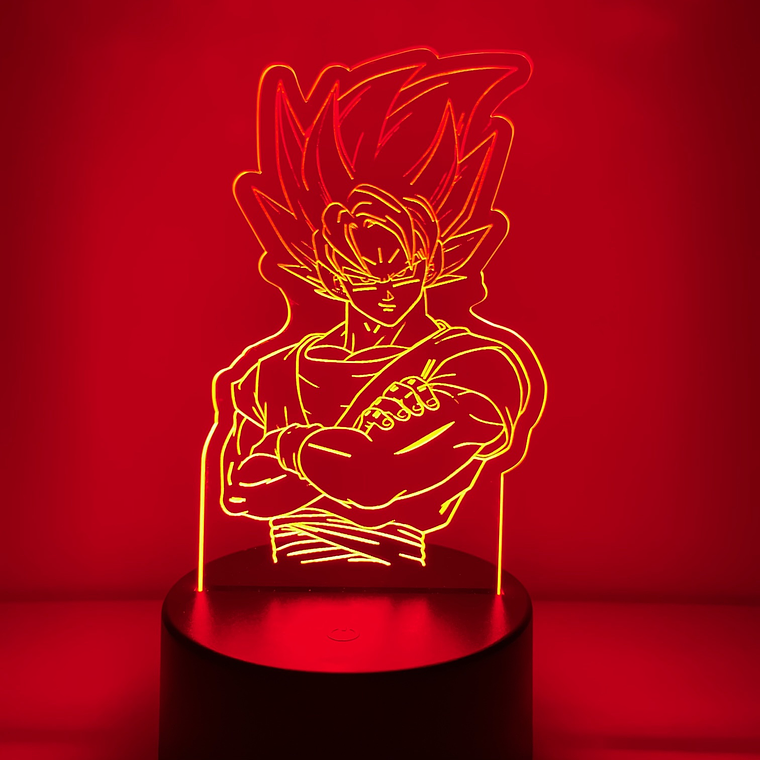 Luminária Personalizada LED Goku - Decoração de Luz para Fãs de Anime 7