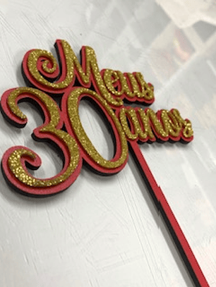 Topper Personalizado para Bolo de Aniversário - Decoração Criativa para Festas