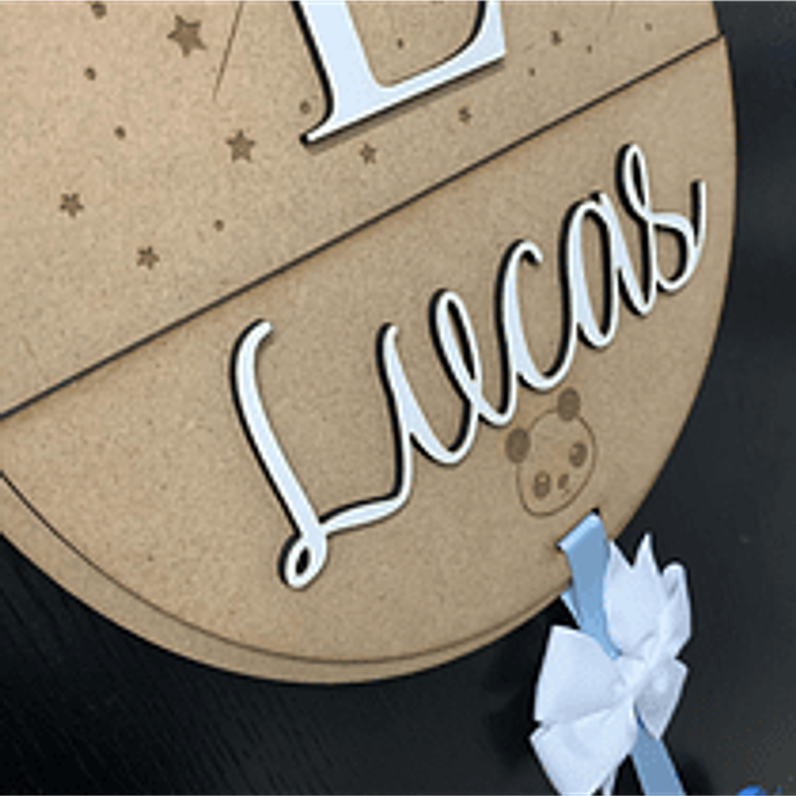 Nome Personalizado em MDF - Design Elegante e Exclusivo para Decoração 2