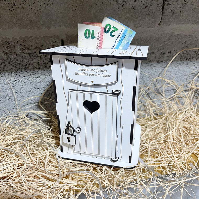 Mealheiro Personalizado em MDF - Caixa de Dinheiro Exclusiva para Presentes 1