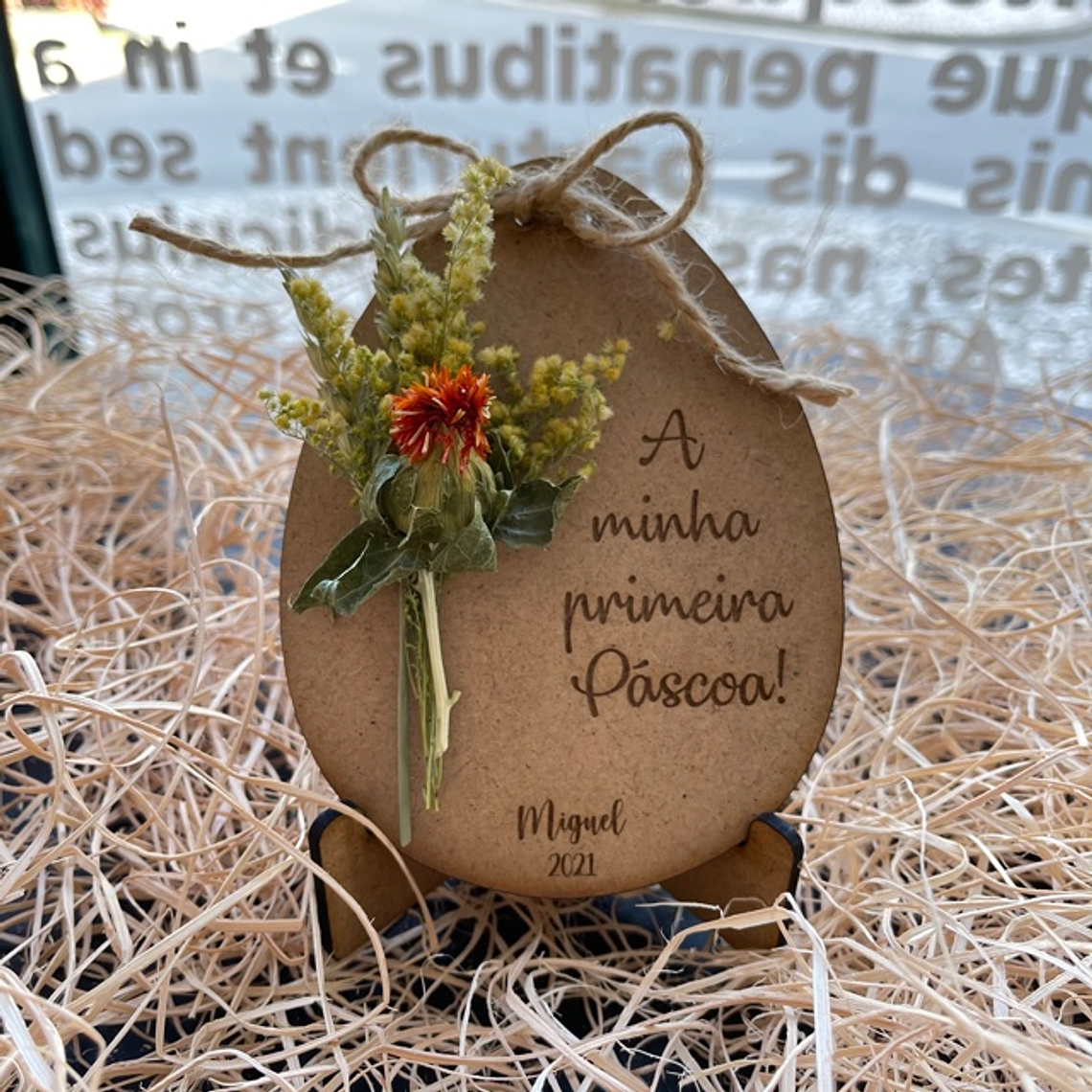 Lembrança Personalizada Páscoa em MDF - Lembrança para Primeira Páscoa 1