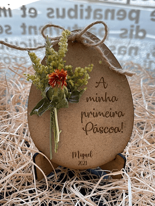 Lembrança Personalizada Páscoa em MDF - Lembrança para Primeira Páscoa