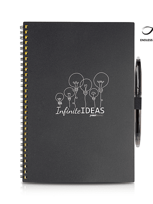 Bloco Infinito A5 com Esferográfica e Pano de Limpeza - Bloco Reutilizável e Ecológico