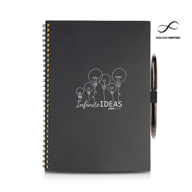 Bloco Infinito A5 com Esferográfica e Pano de Limpeza - Bloco Reutilizável e Ecológico 1