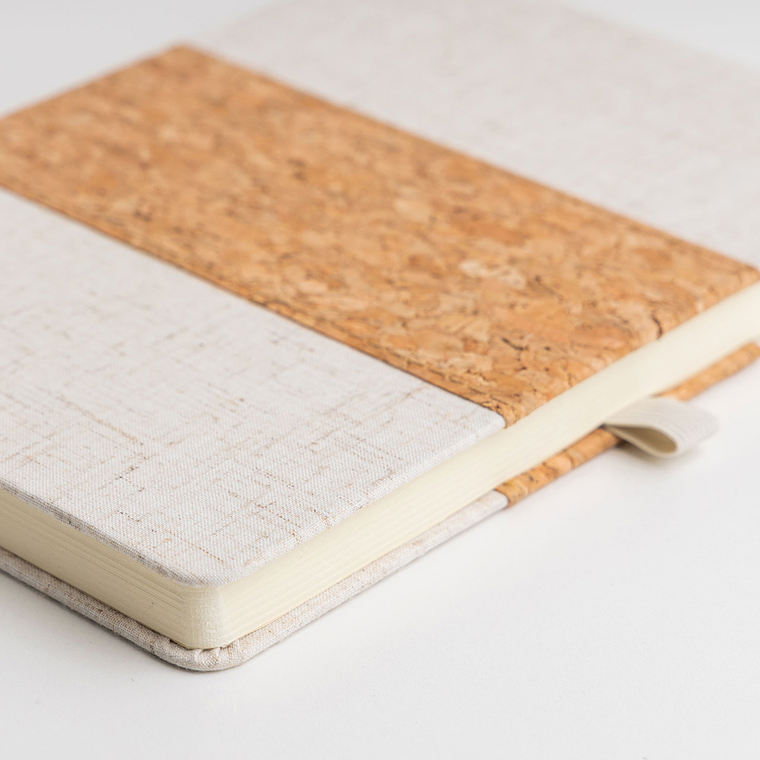 Bloco A5 com Capa em Cortiça e Linho - 128 Folhas para Notas XL 6