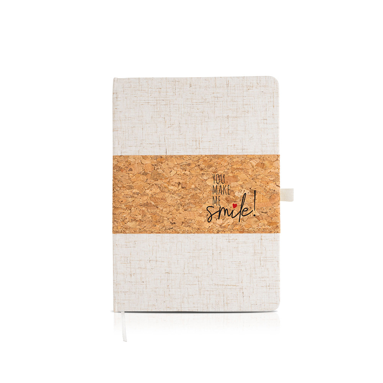 Bloco A5 com Capa em Cortiça e Linho - 128 Folhas para Notas XL 8