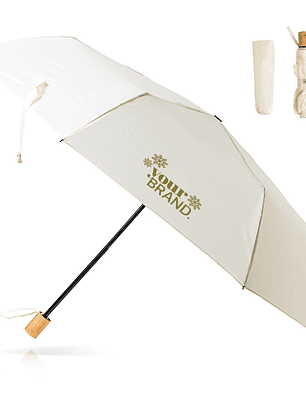 Guarda-Chuva Retrátil com 3 Seções e Alça - Compacto e Estiloso