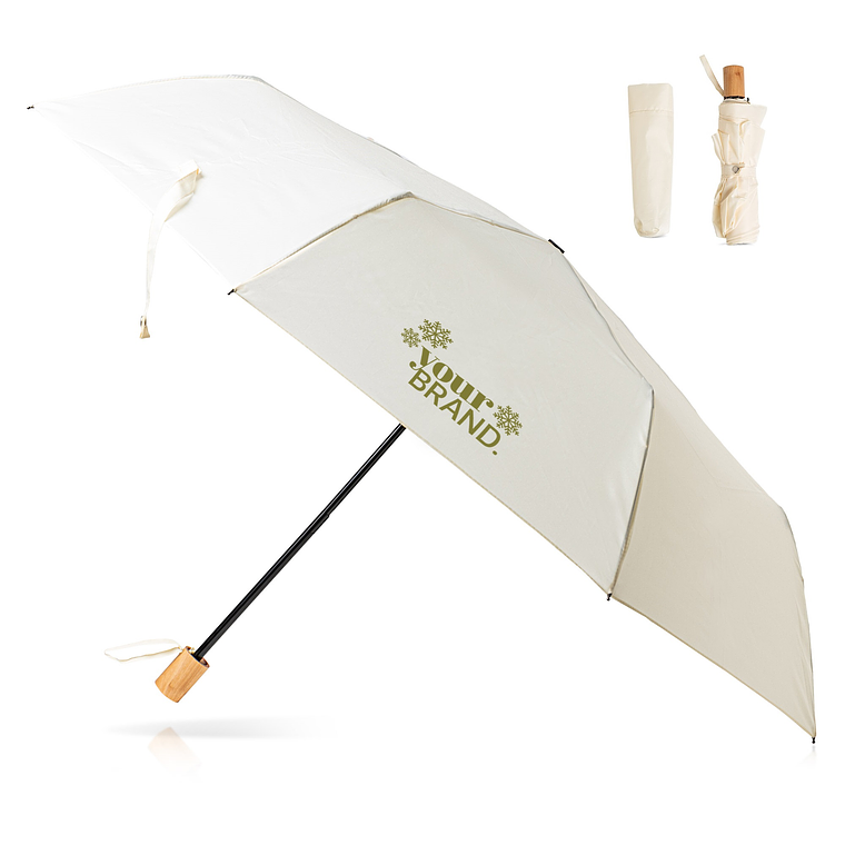 Guarda-Chuva Retrátil com 3 Seções e Alça - Compacto e Estiloso 1