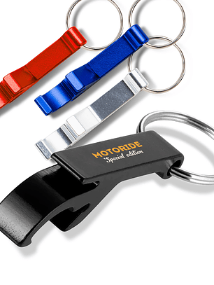 Abre-cápsulas Personalizado em Alumínio com Argola - Acessório de Promoção