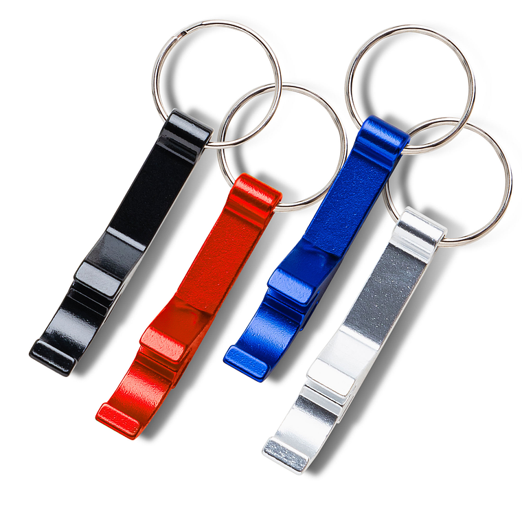 Abre-cápsulas Personalizado em Alumínio com Argola - Acessório de Promoção 17