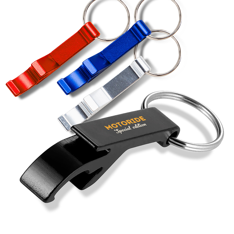 Abre-cápsulas Personalizado em Alumínio com Argola - Acessório de Promoção 18