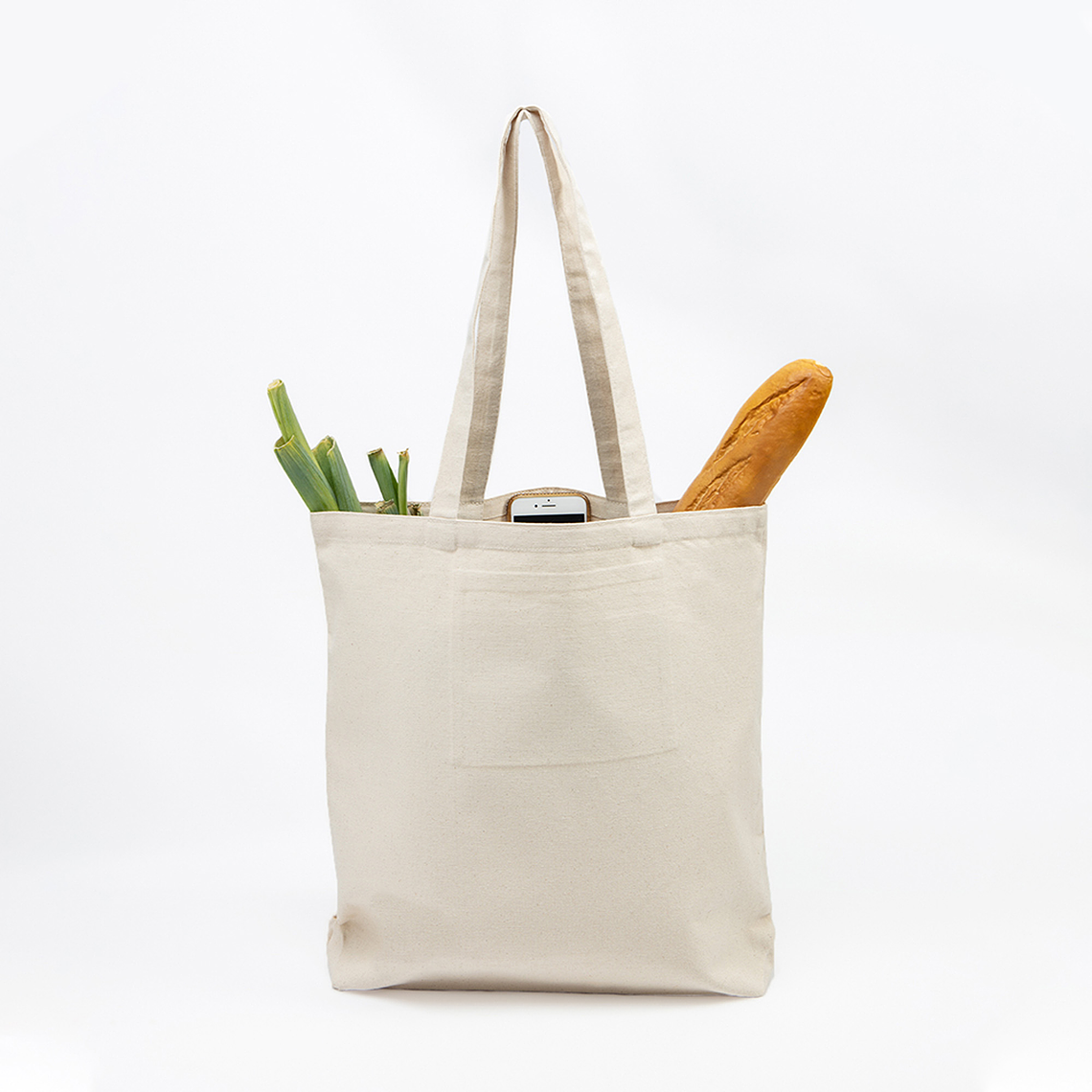 Saco Canvas 100% Algodão com Bolso Interior 2