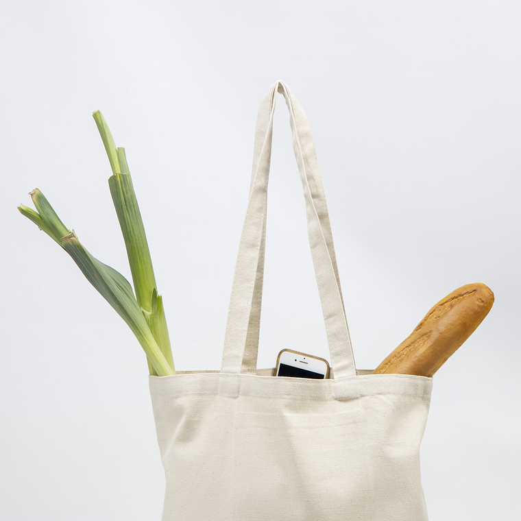 Saco Canvas 100% Algodão com Bolso Interior 4