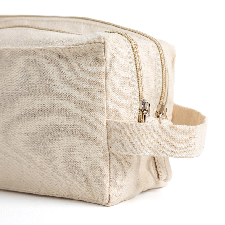 Necessaire de Canvas com Duplo Compartimento 1