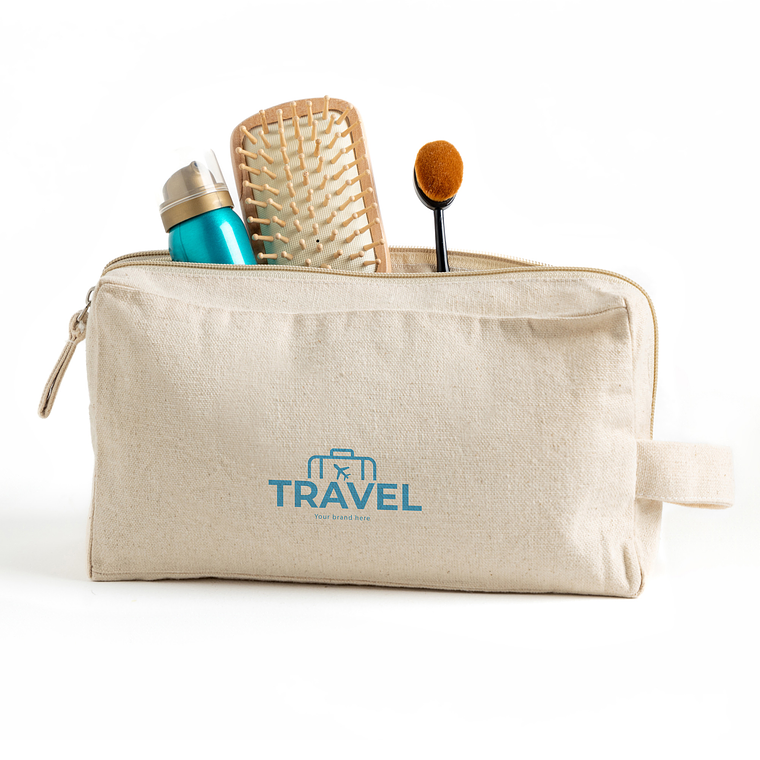 Necessaire de Canvas com Duplo Compartimento 9