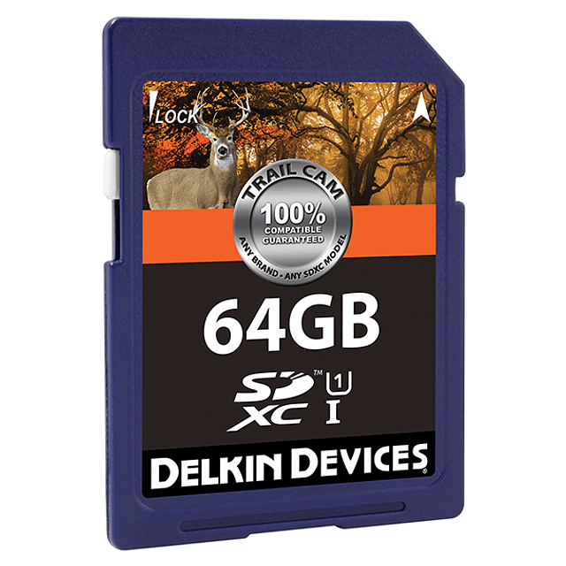 Tarjeta Memoria Delkin Devices 64GB SDXC UHS-I para Cámara Trampa DDSDTRL-64GB