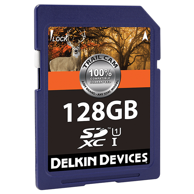 Tarjeta Memoria Delkin Devices 128GB SDXC UHS-I para Cámara Trampa DDSDTRL128GB