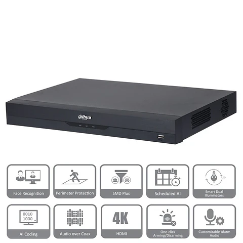 XVR DAHUA 32CH 5MPX 2SATA 128MBPS HDMI 4K