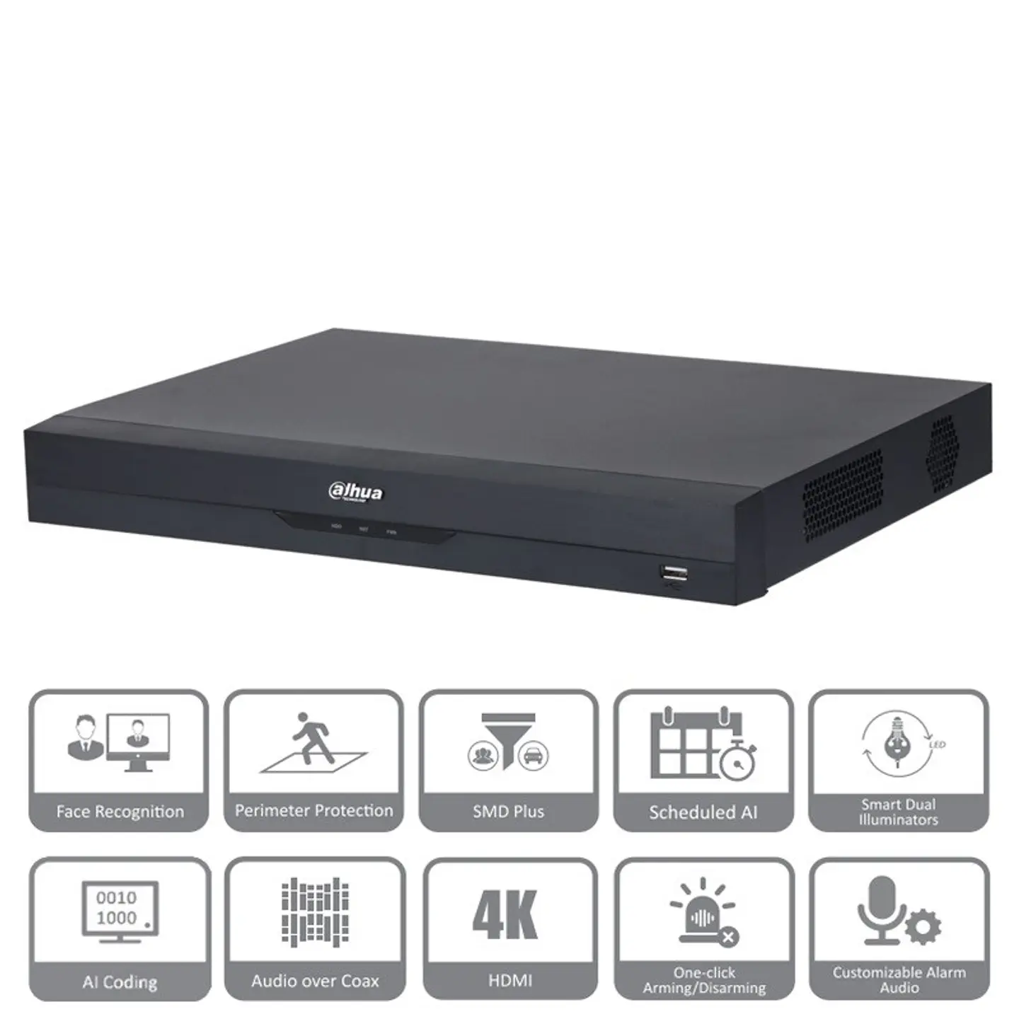 XVR DAHUA 32CH 5MPX 2SATA 128MBPS HDMI 4K 1