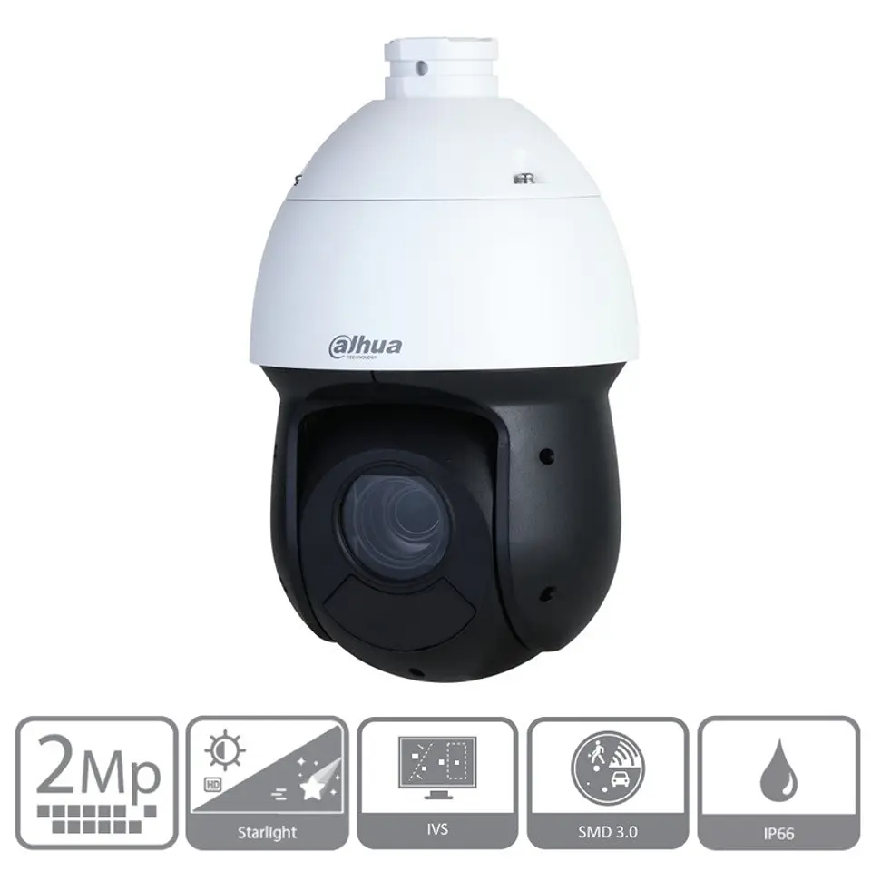CAMARA PTZ IP DAHUA WIZSENSE 2MPX POE AT 25X IR100 IP66 1