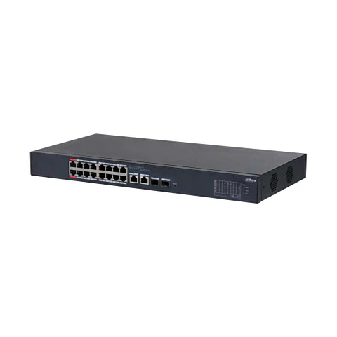 SWITCH DAHUA L2 16P POE EXT 2P GIGA - 2 SFP 130W
