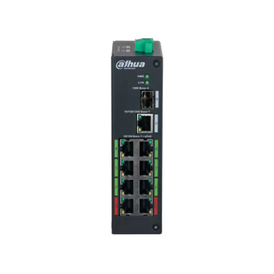 SWITCH DAHUA E-POE 8P POE 1P GIGA 1SFP 120W INC. FUENTE 1