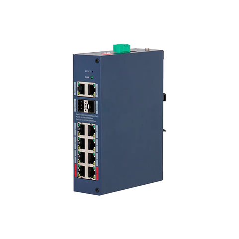SWITCH 8 POE 1 GIGA 2 SFP 120W RIEL DIN 250M