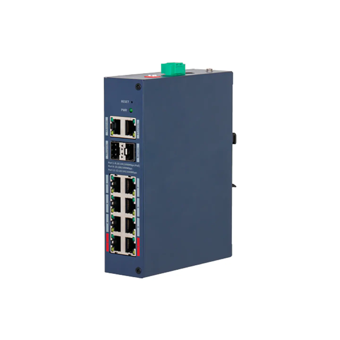 SWITCH 8 POE 1 GIGA 2 SFP 120W RIEL DIN 250M 1