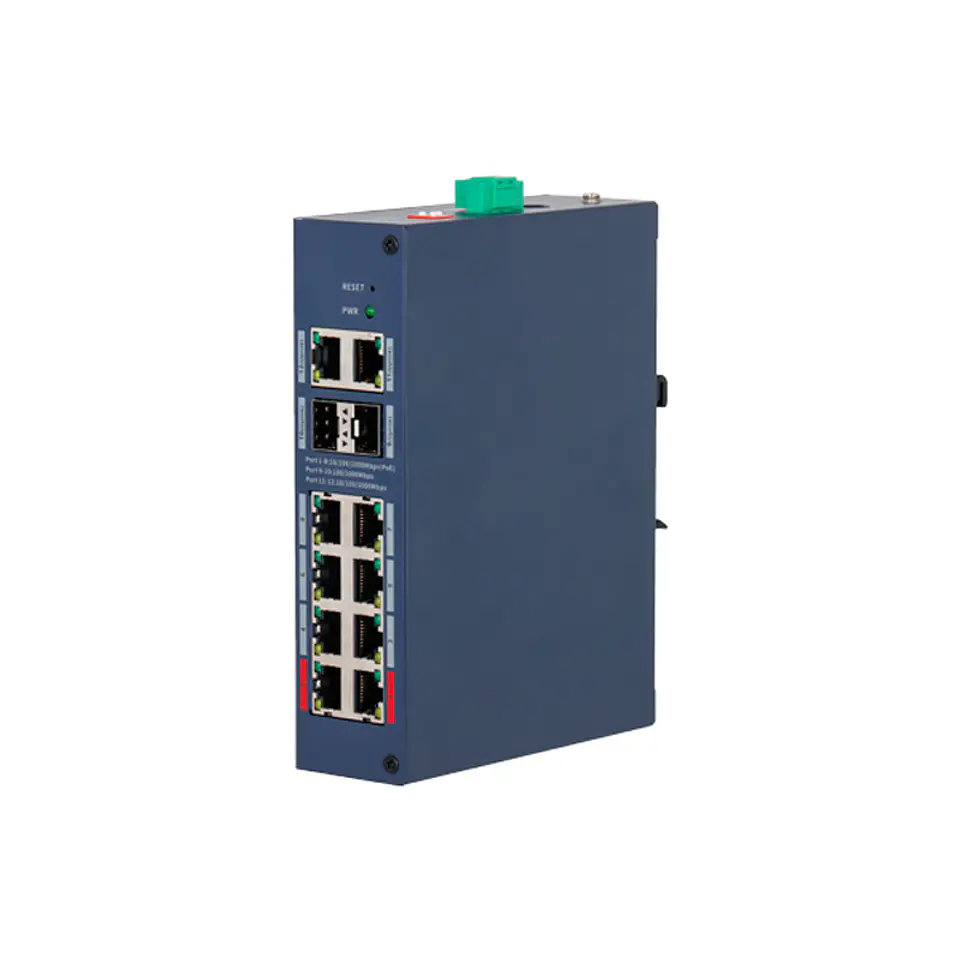 SWITCH 8 POE 1 GIGA 2 SFP 120W RIEL DIN 250M 1