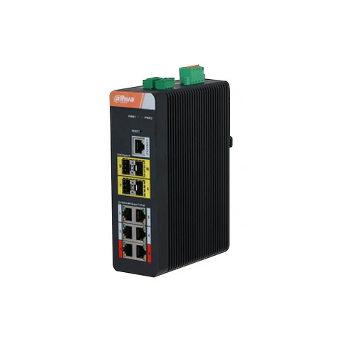 SWITCH DAHUA IND L2 6P 1G POE EXT AT-BT 4P SFP 120W